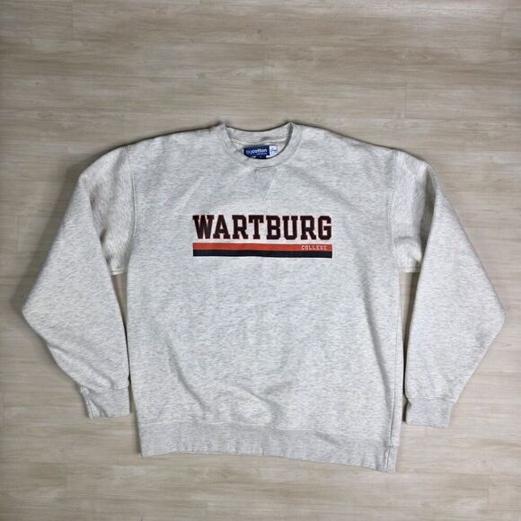 Vintage Big‎ Cotton Gear Wartburg College Sweatshirt Gray Men's Size XL